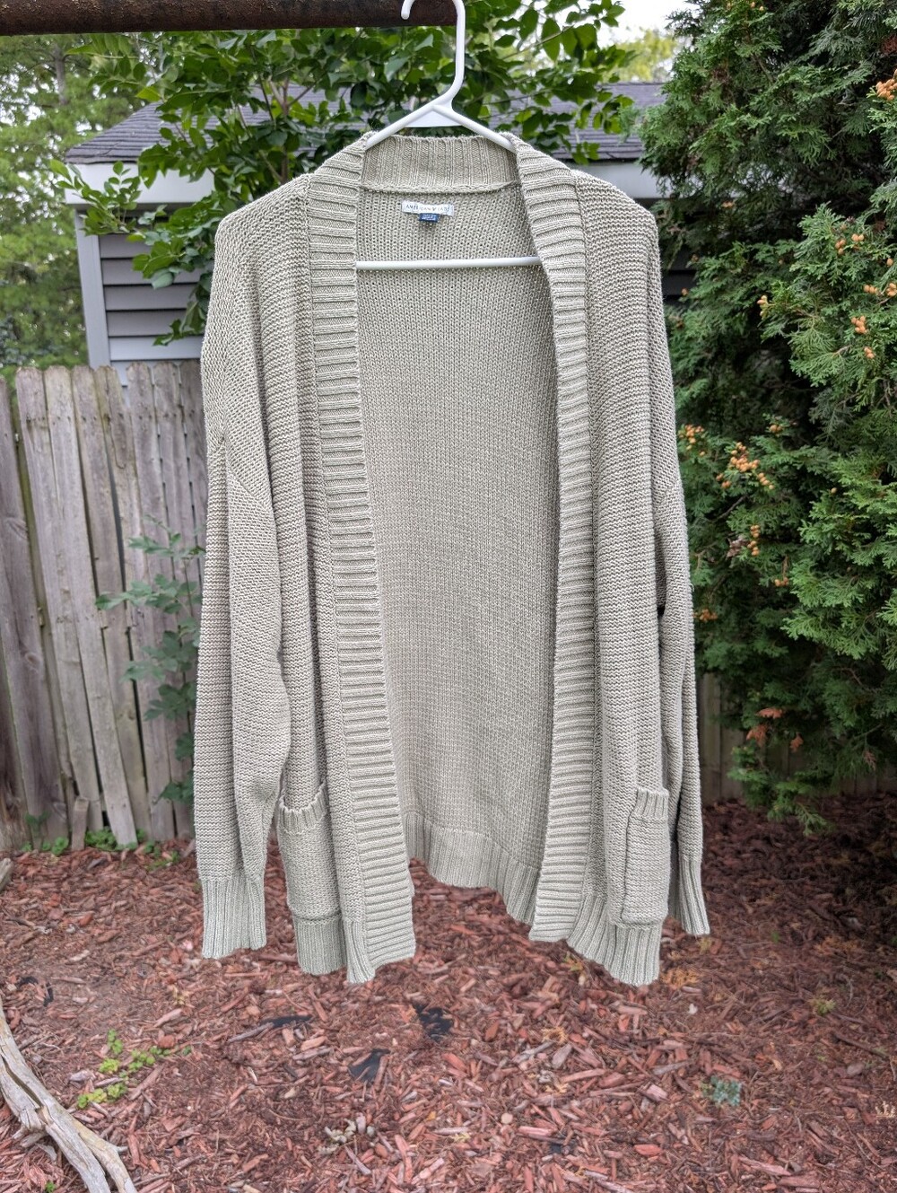 American Eagle Women's Green Knit Cardigan Size XL